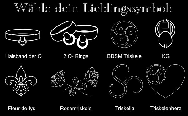 Symbole Symbolauswahl Liebeschlösser BDSMMotive