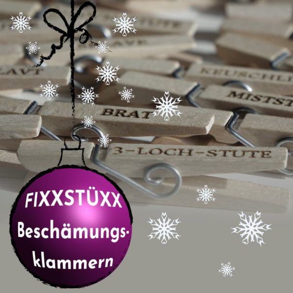 Fixxstuexx Wäscheklammern Weihnachten